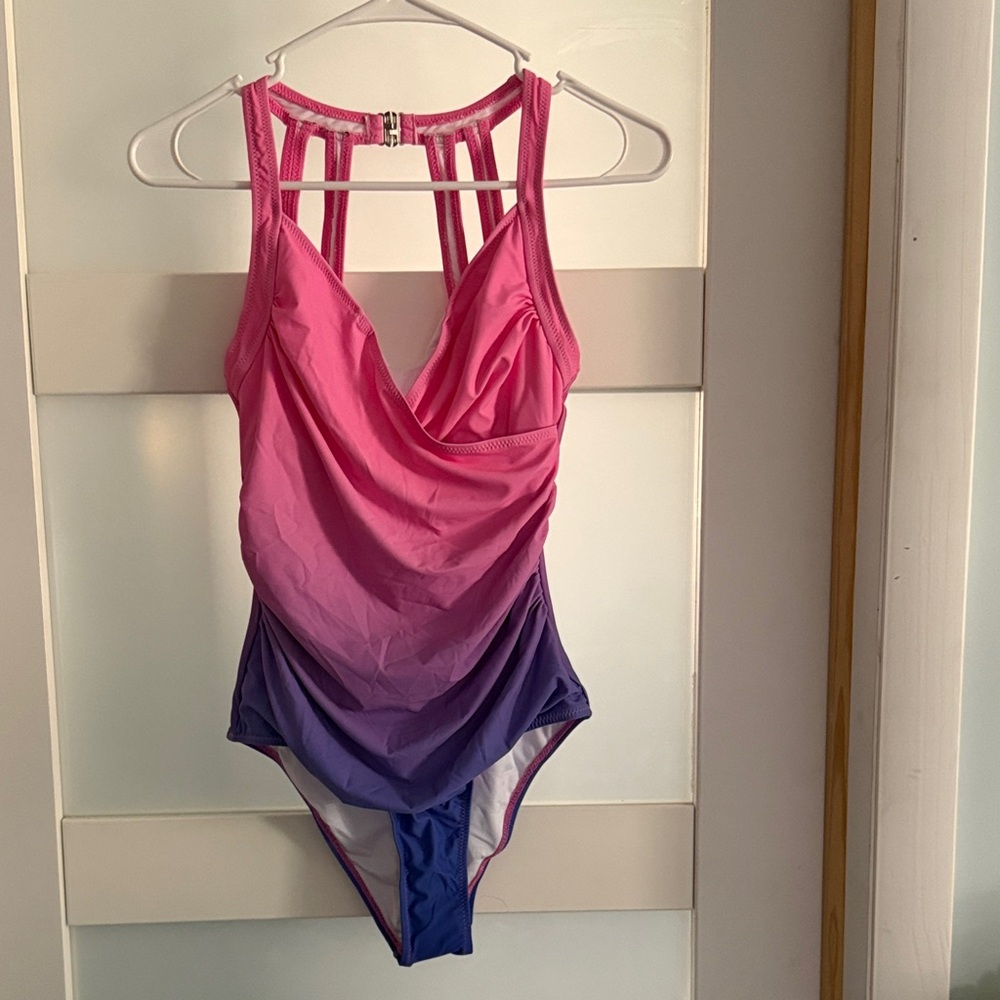 Pink and Purple Ombre Swimsuit